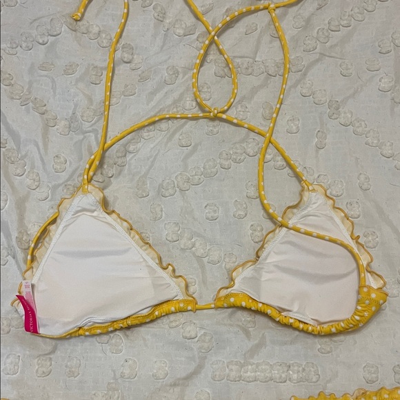 Victoria's Secret Yellow Polka Dot Bikini - Picture 4 of 5